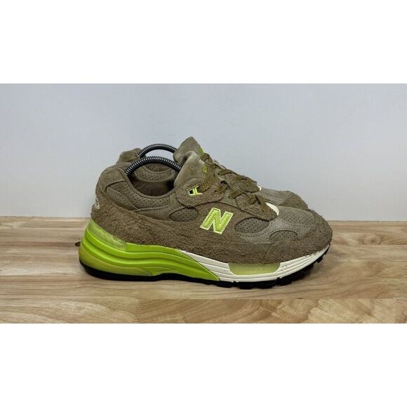 New Balance Athletic Shoes in Olive and Neon Yellow main image 6